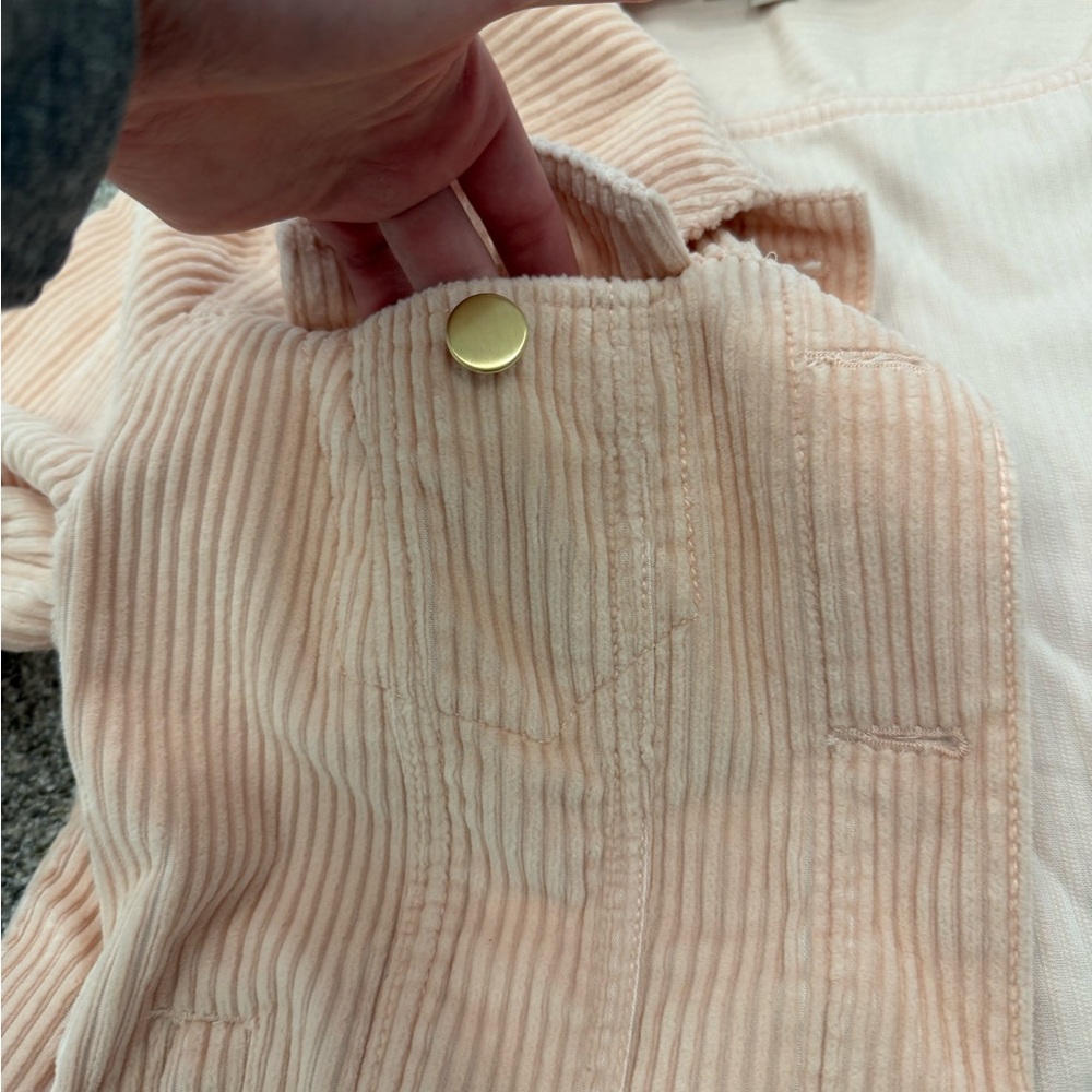 Pale Pink Loft Trucker Jacket - Picture 8 of 9
